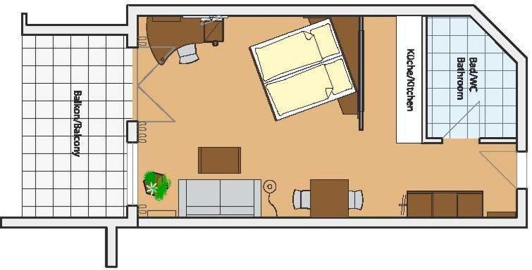 Serviced Apartments Kurpfalzhof Oftersheim Rum bild